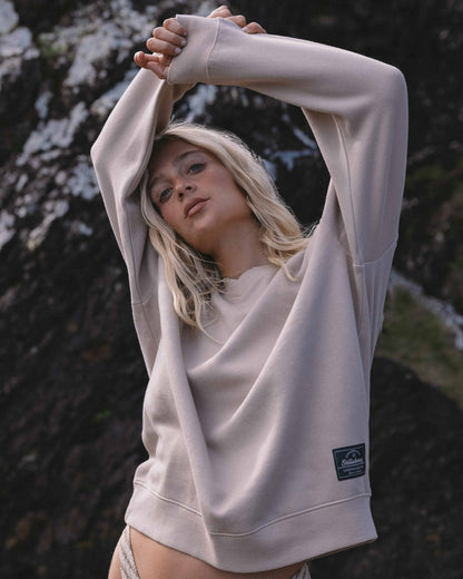 Billabong Women's That Life V-Neck Sweatshirt - Cobblestone