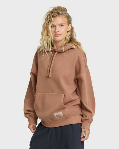 Billabong Women's All Stacked Pullover Hoodie - Sugar Almond