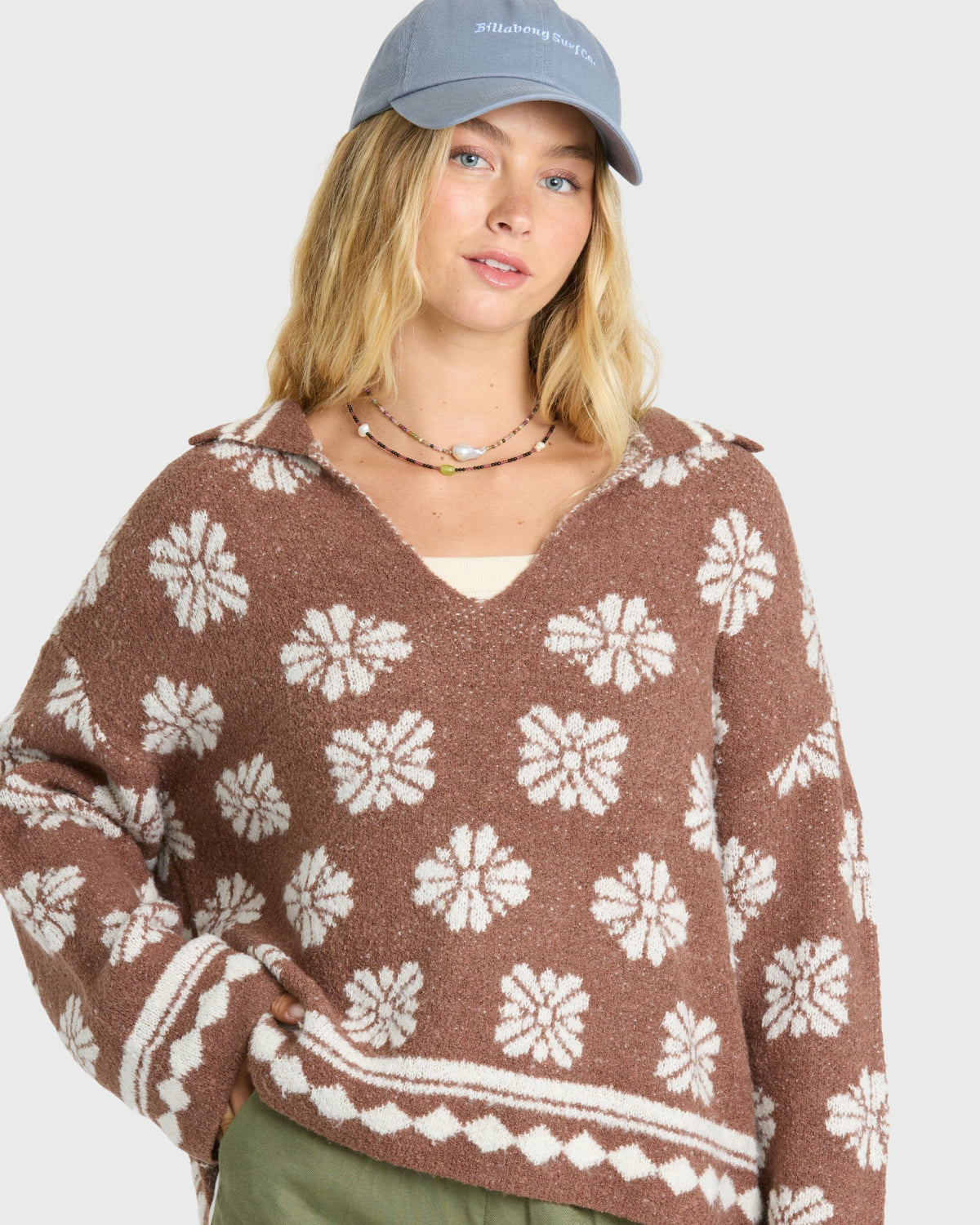 Billabong Women's Early Days Knit Sweater - Espresso