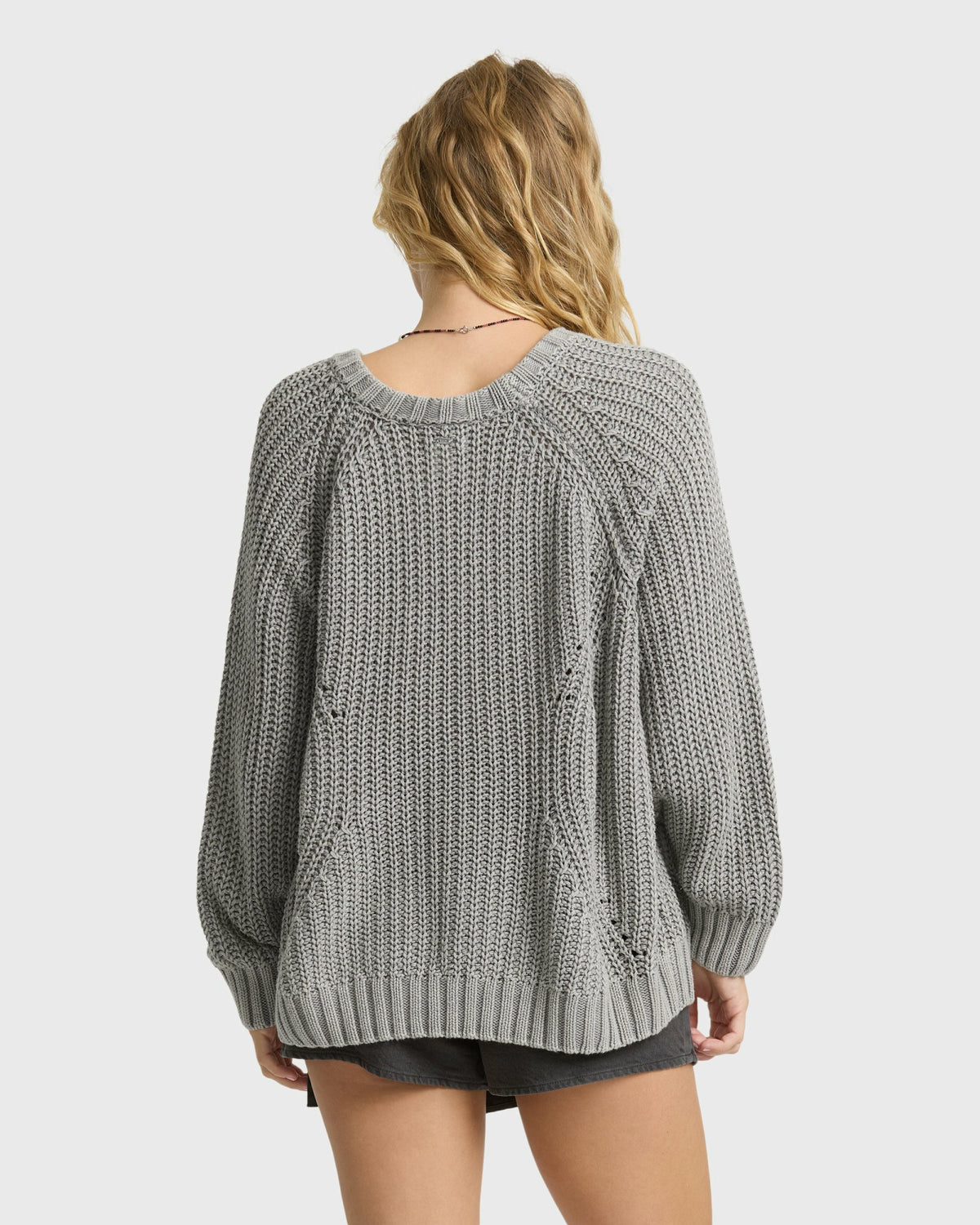 Billabong Women's Gone Fishin Crewneck Sweater - Cobblestone