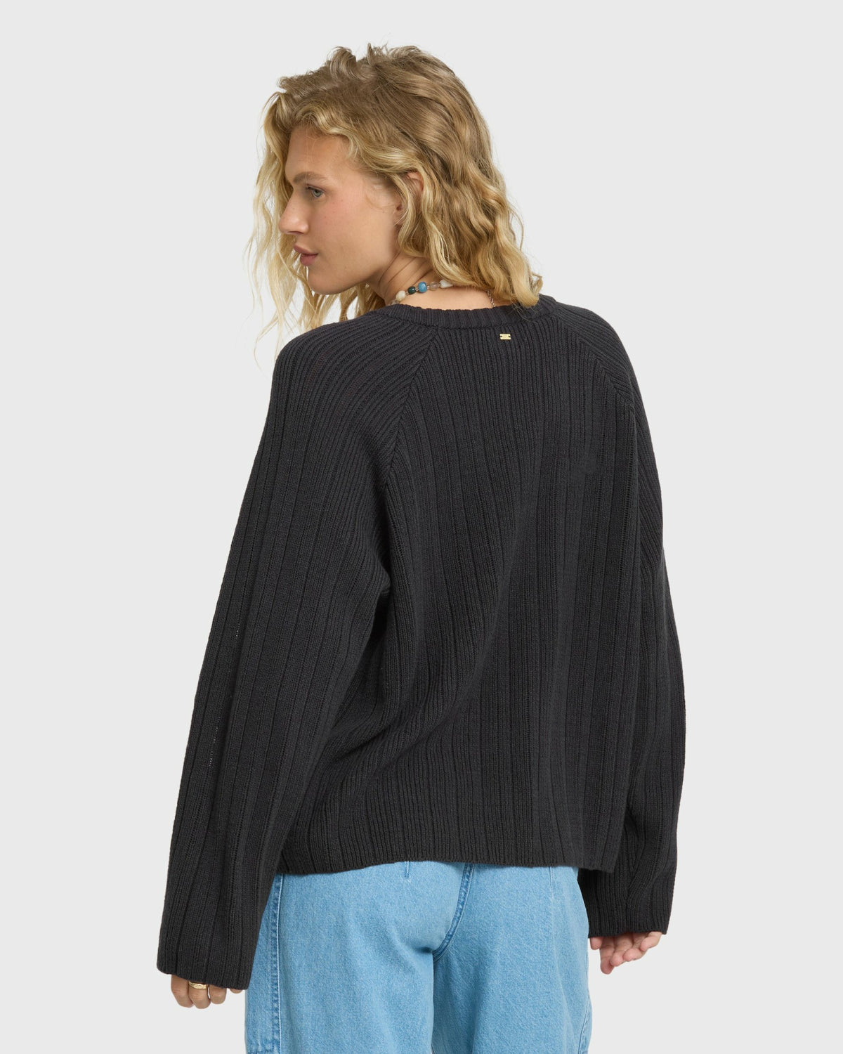 Billabong Women's Dallas V-Neck Sweater - Black Sands