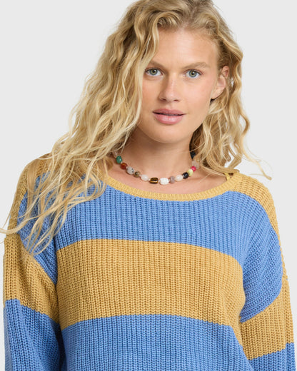 Billabong Women's Lit Light Crewneck Sweater - Curry