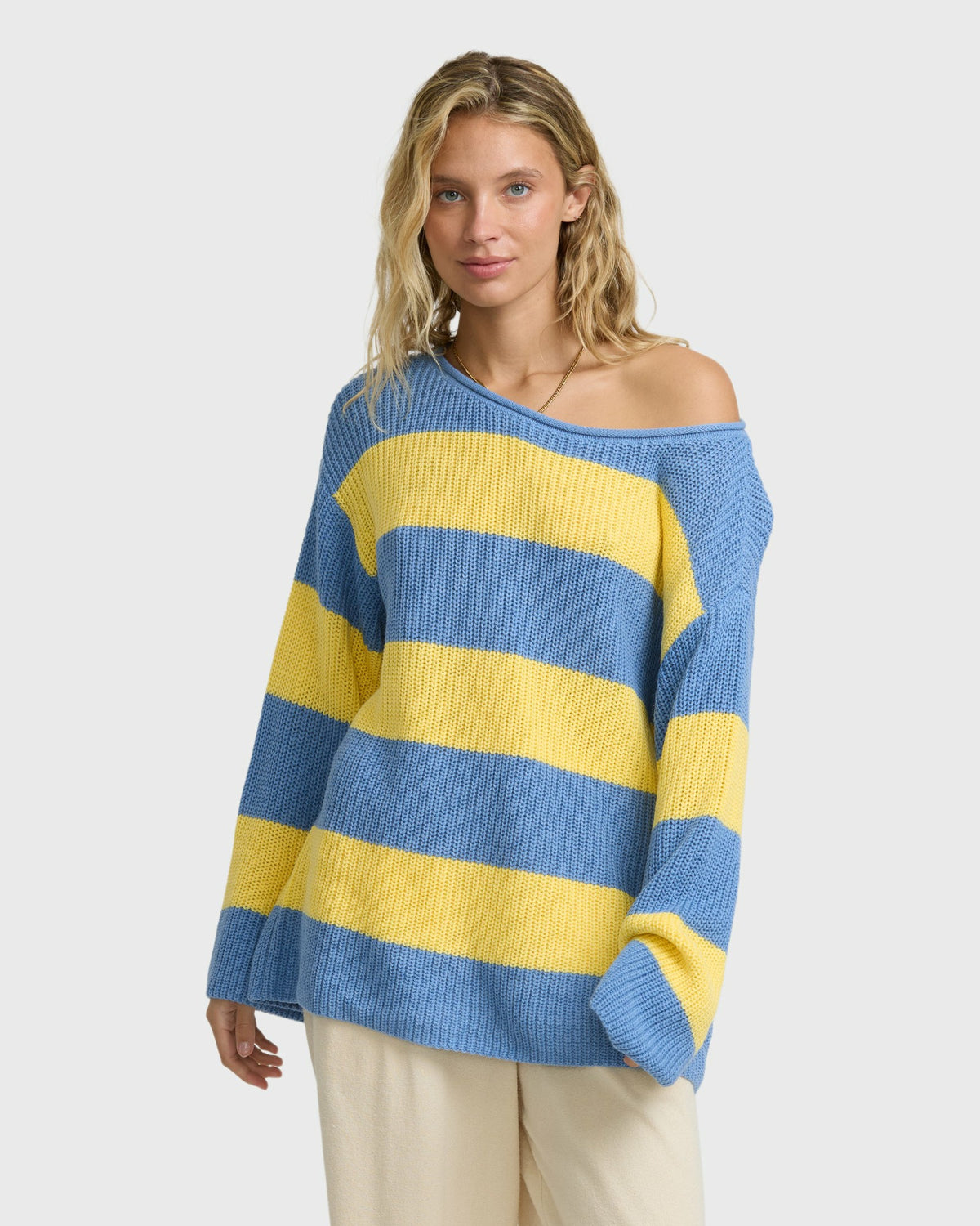 Billabong Women's Seascape Off Shoulder Sweater - Sundress