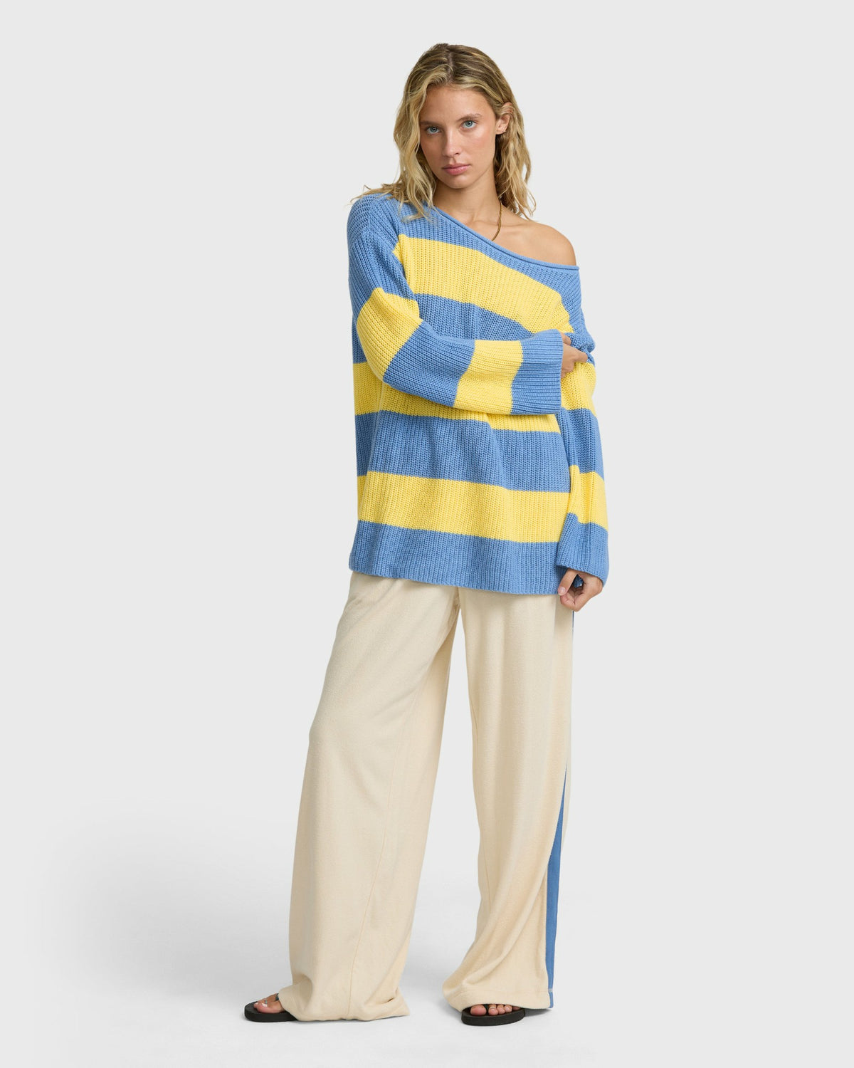 Billabong Women's Seascape Off Shoulder Sweater - Sundress