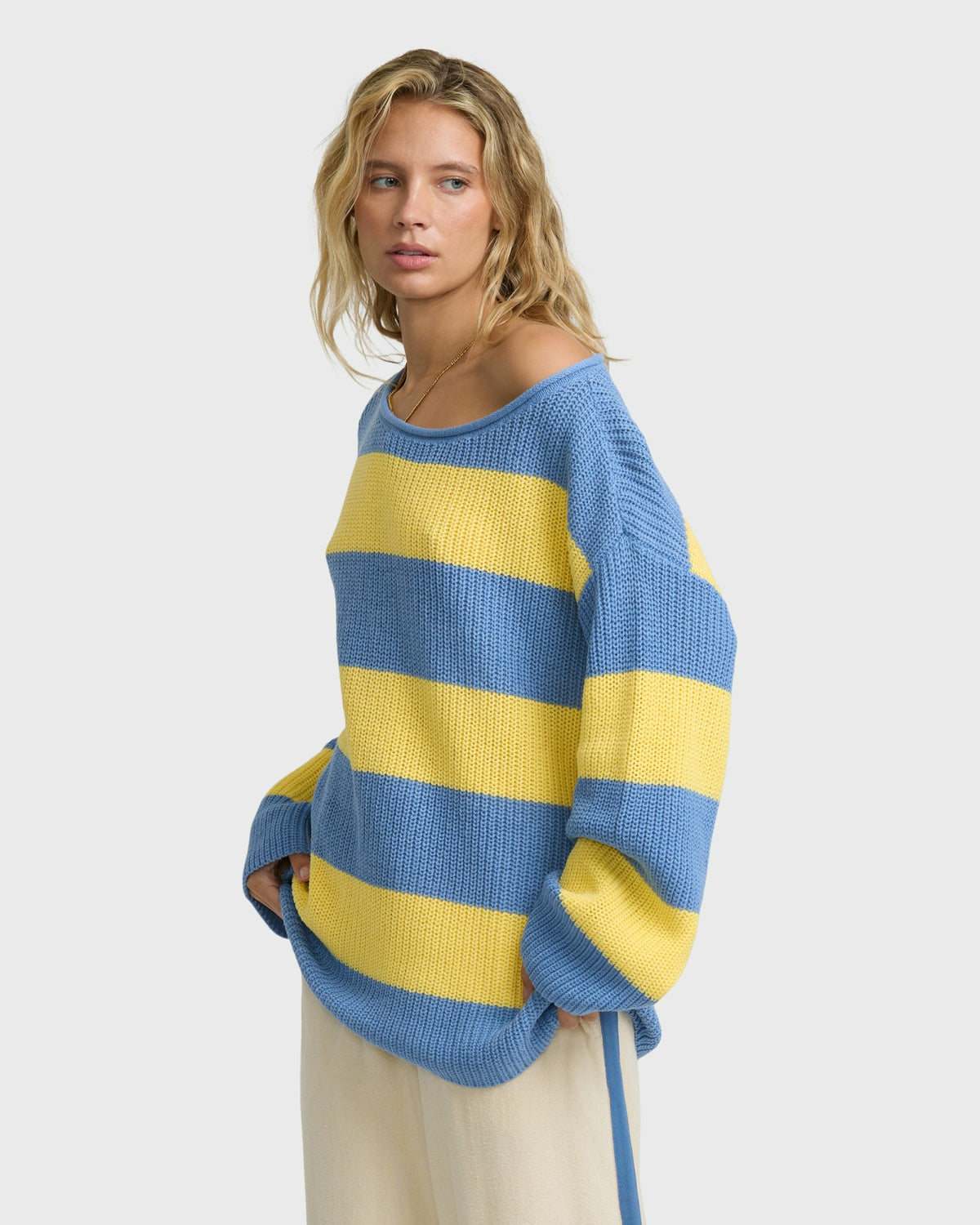 Billabong Women's Seascape Off Shoulder Sweater - Sundress