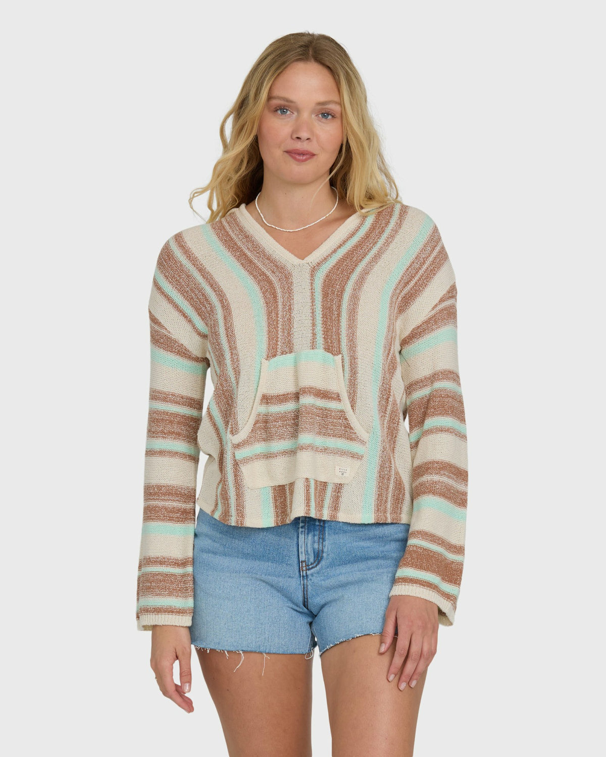 Billabong Women's Baja Beach Hooded Sweater - Sugar Almond