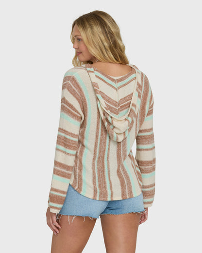 Billabong Women's Baja Beach Hooded Sweater - Sugar Almond