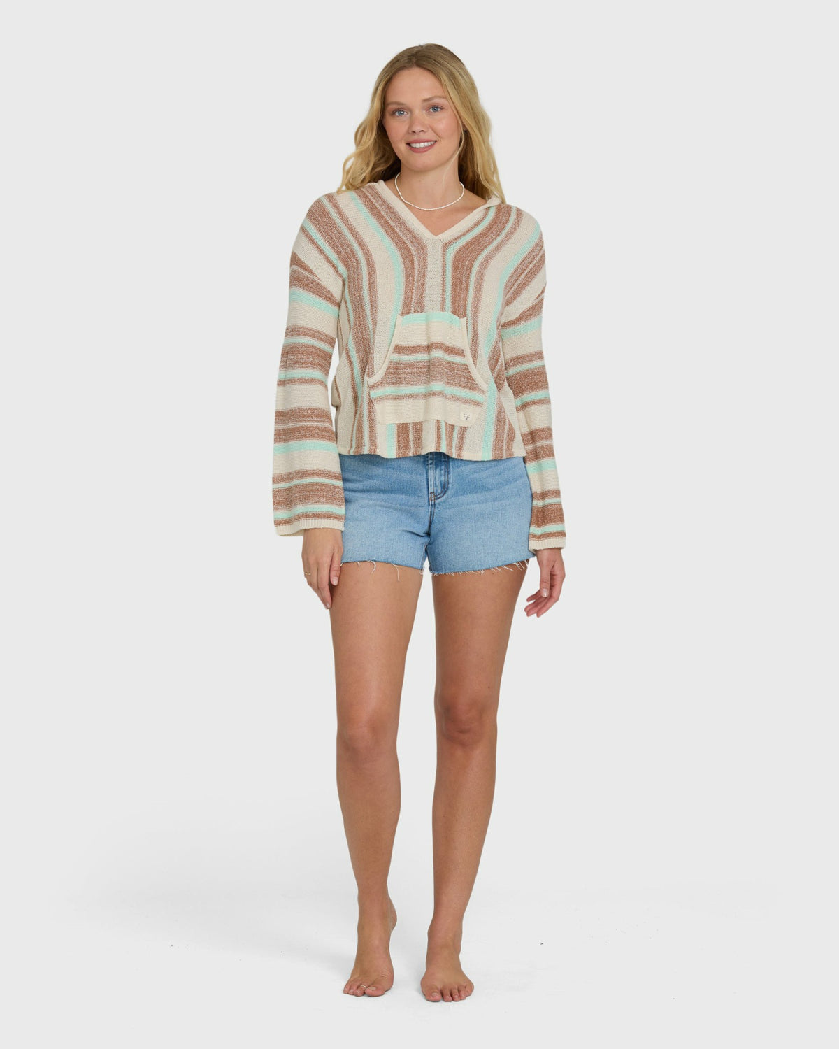 Billabong Women's Baja Beach Hooded Sweater - Sugar Almond