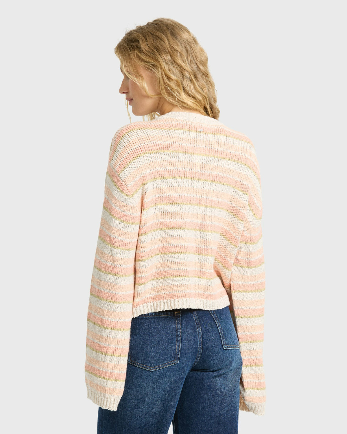 Billabong Women's Bright Sol Crewneck Sweater - Light Peach