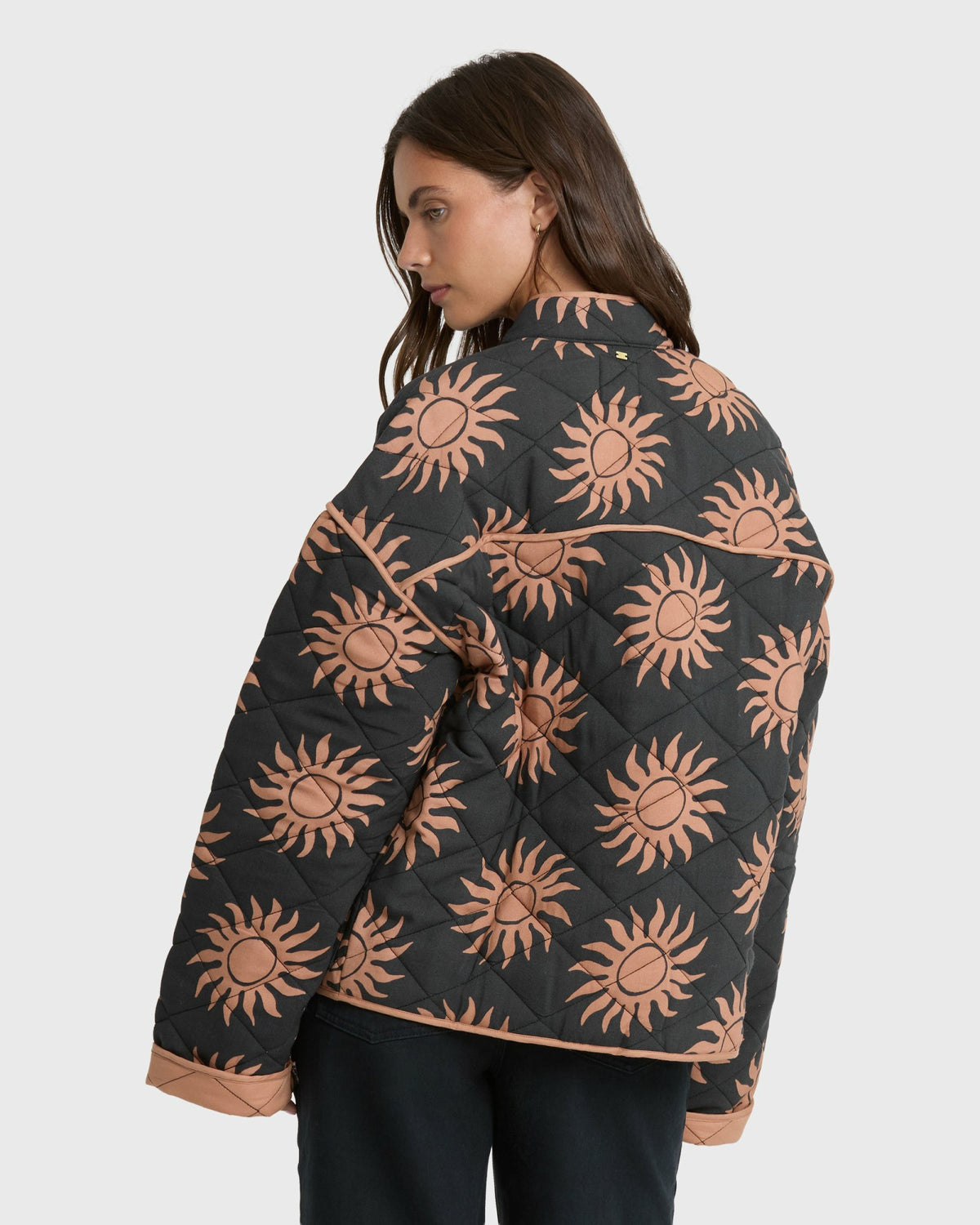 Billabong Women's Folk Story Quilted Jacket - Black Sands