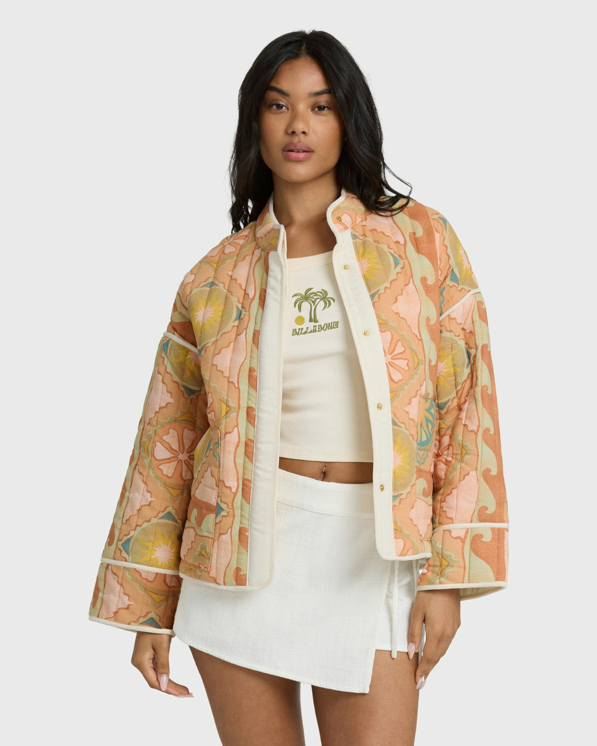 Billabong Women's Folk Story 2 Quilted Jacket - Sand