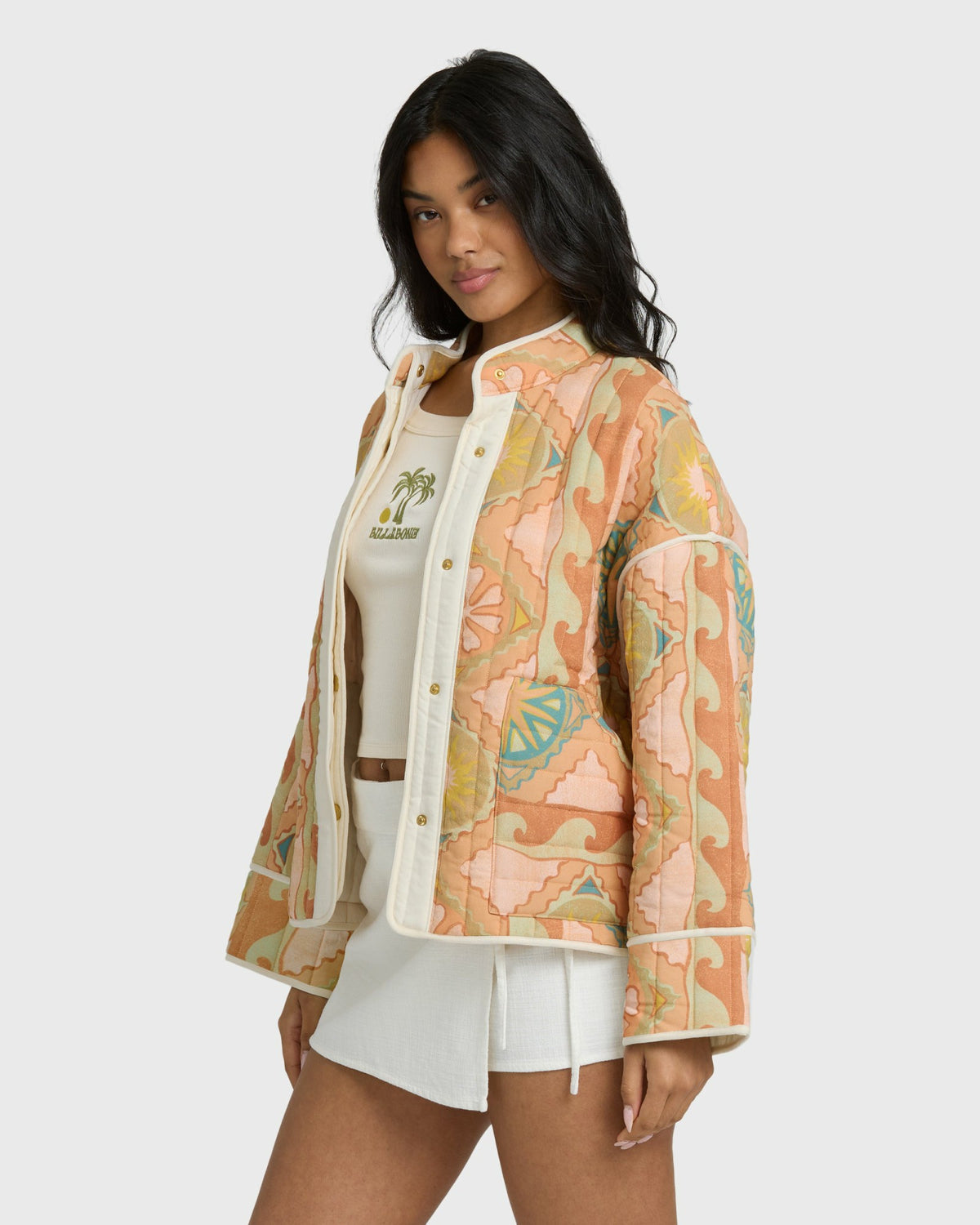 Billabong Women's Folk Story 2 Quilted Jacket - Sand