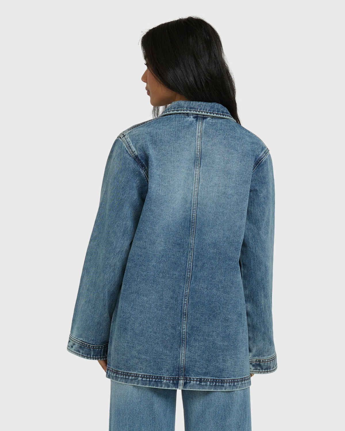 Billabong Women's Denim Chore Coat - Atlantic Deep