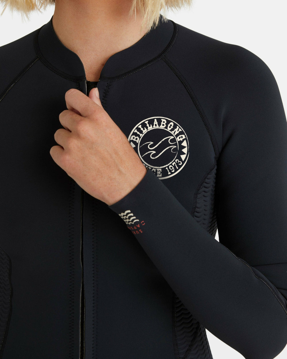 Billabong Women's Peeky Natural Flatlock Jacket - Black