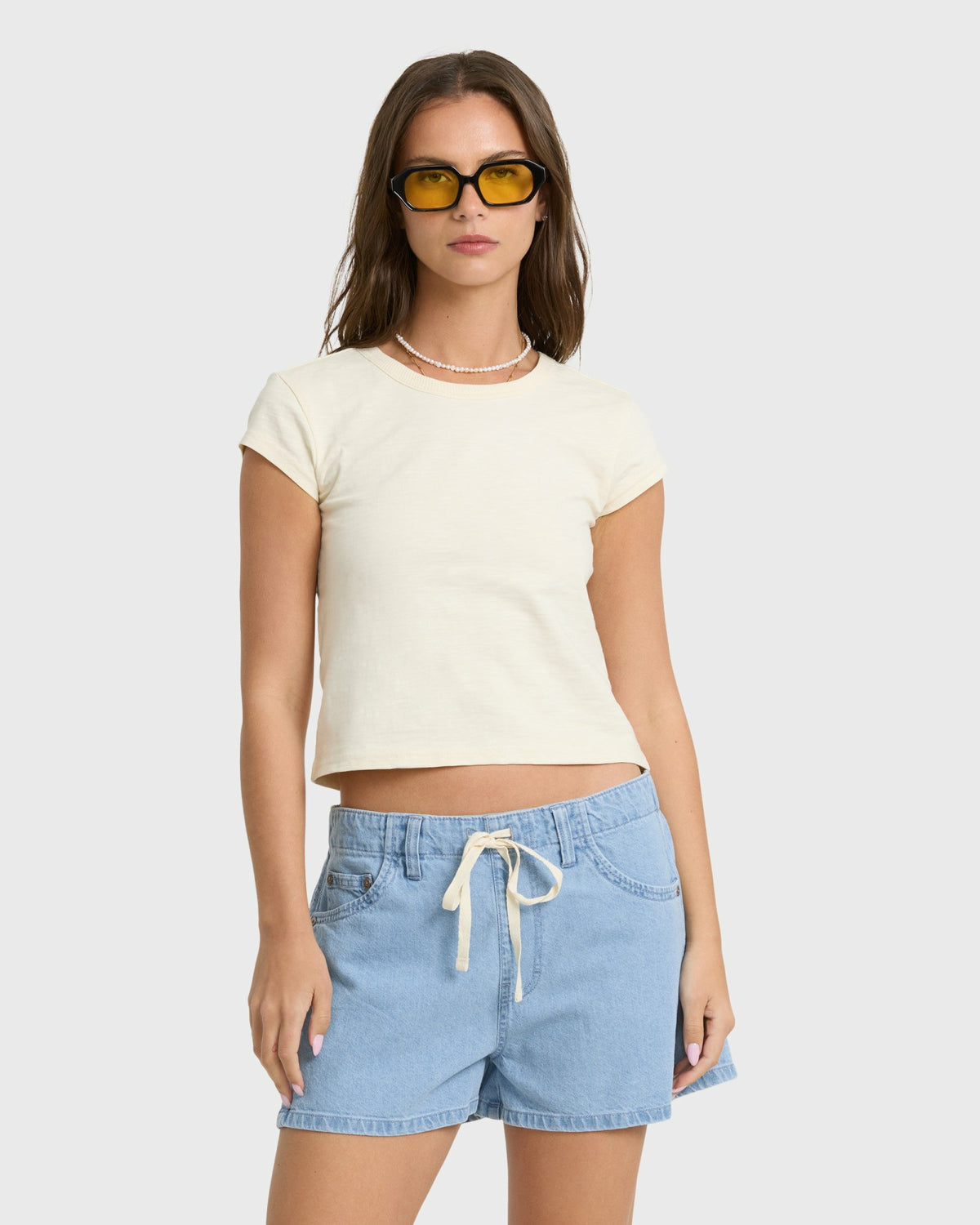 Billabong Women's Jade Saltwashed Denim Shorts - Sea Blue