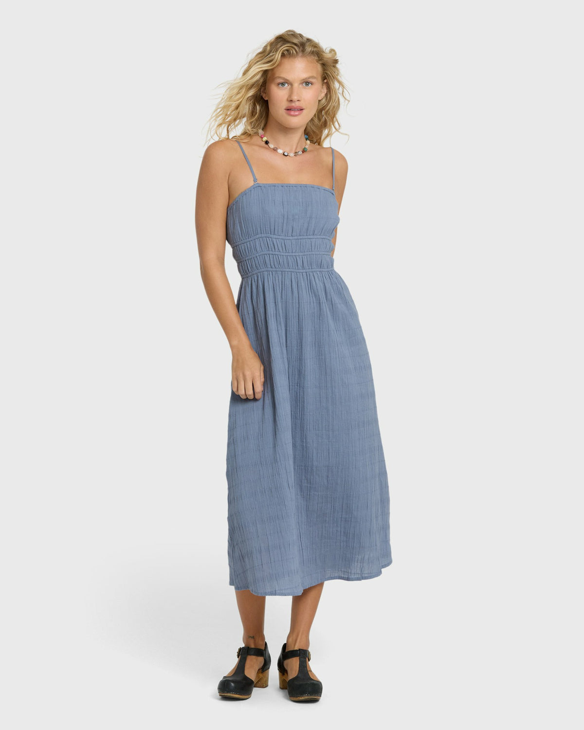 Billabong Women's In The Sky 2 Midi Dress - Blue Smoke