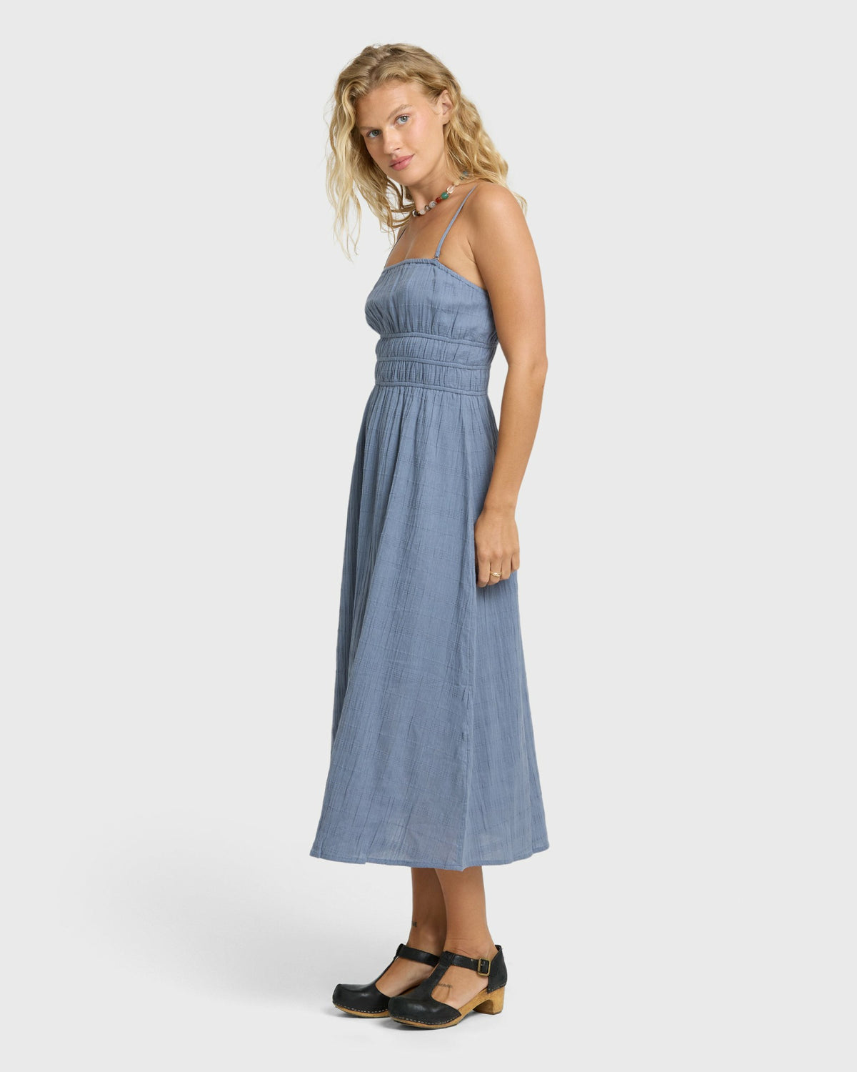 Billabong Women's In The Sky 2 Midi Dress - Blue Smoke