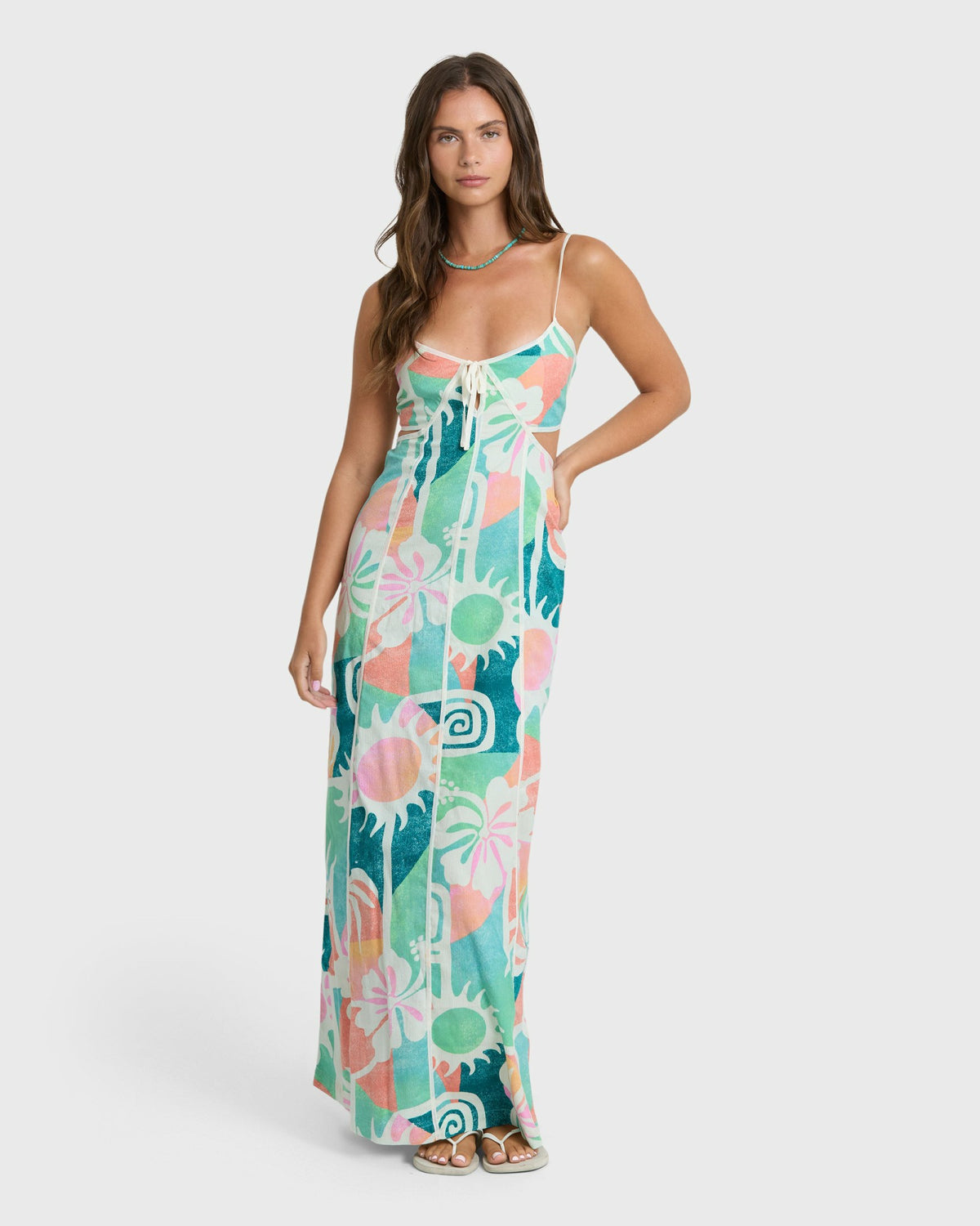Billabong Women's Blue Horizons Maxi Dress - Misty Blue