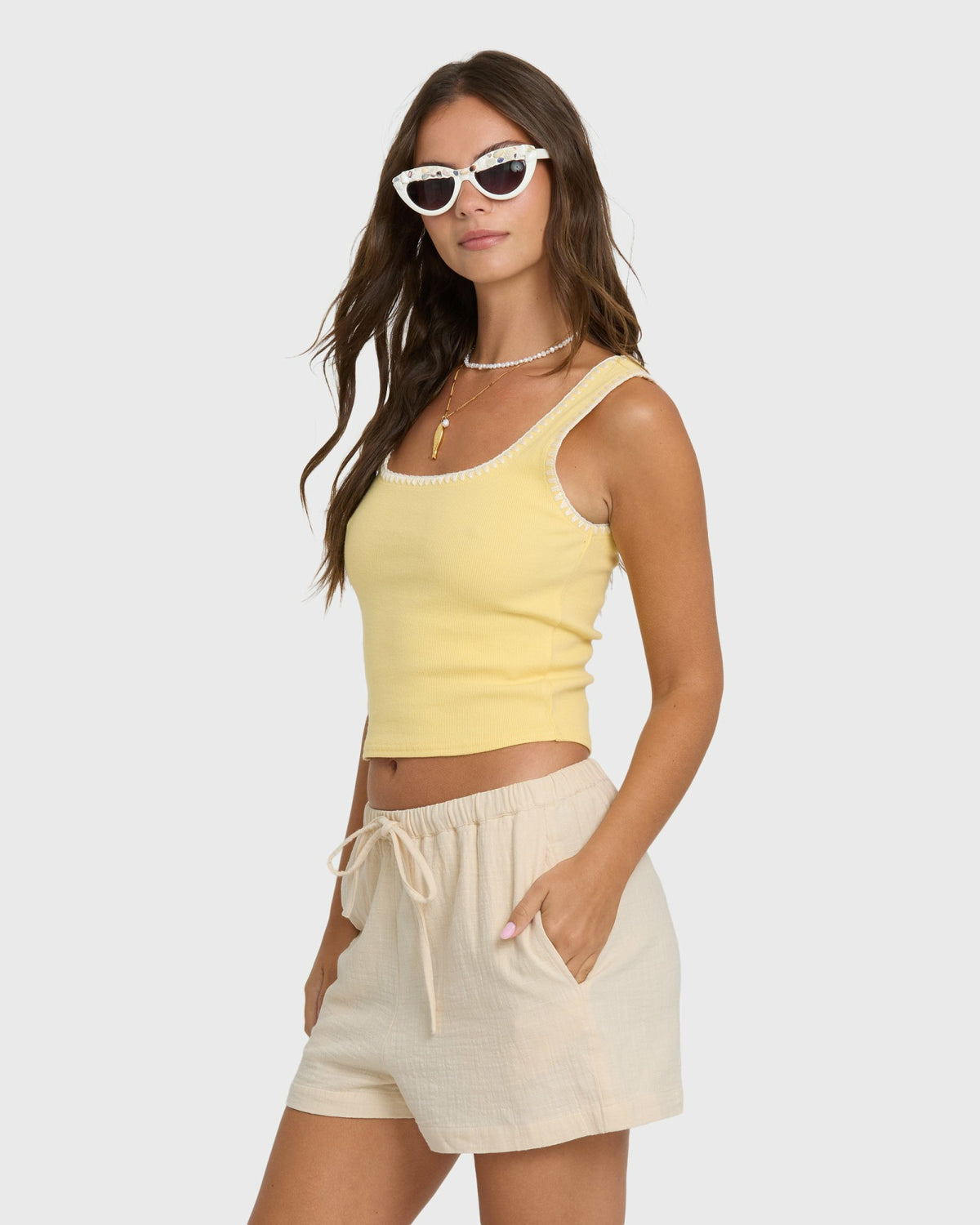 Billabong Women's Wanderer Woven Shorts - Dove