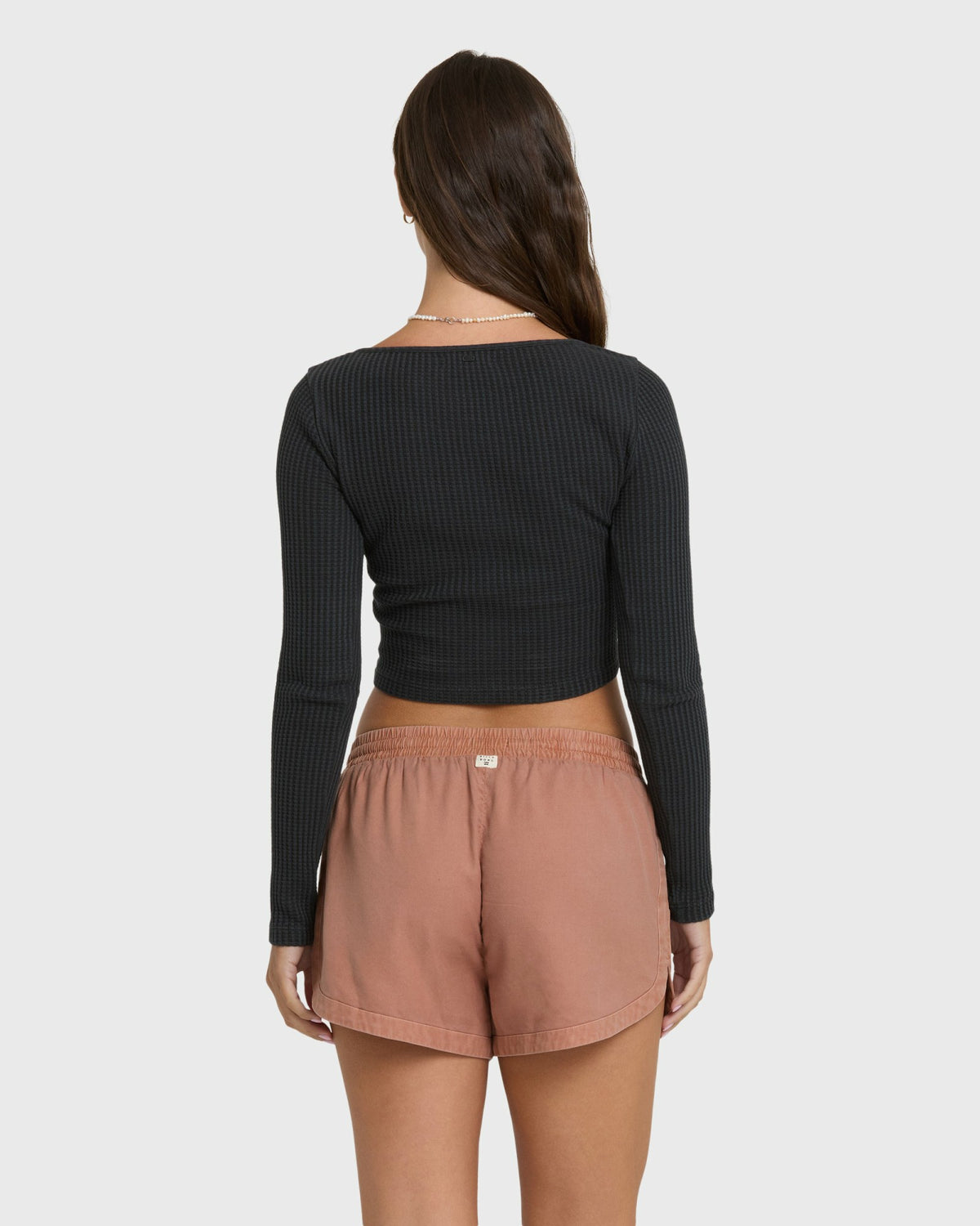 Billabong Women's Road Trippin Elastic Waist Woven Shorts - Sugar Almond