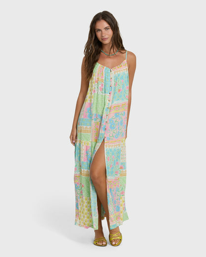 Billabong Women's Perla Maxi Dress - White Multi