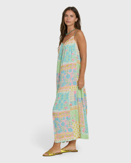 Billabong Women's Perla Maxi Dress - White Multi
