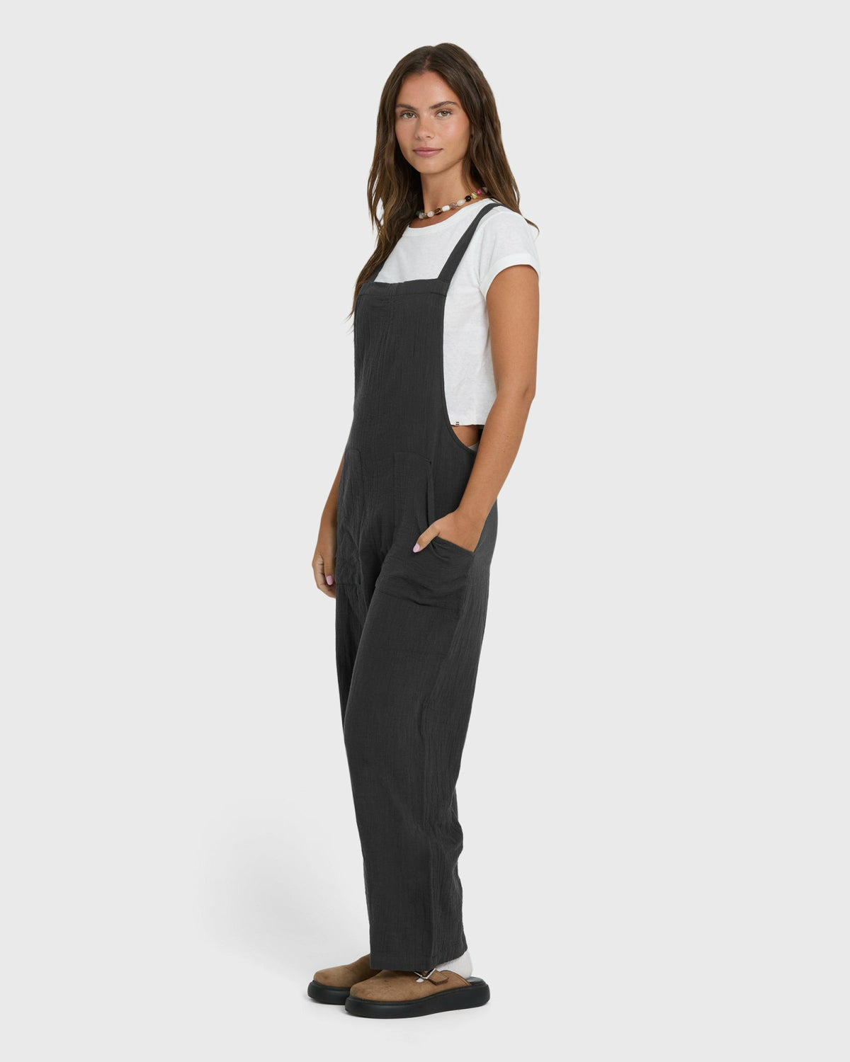 Billabong Women's Pacific Time Jumpsuit - Black Sands