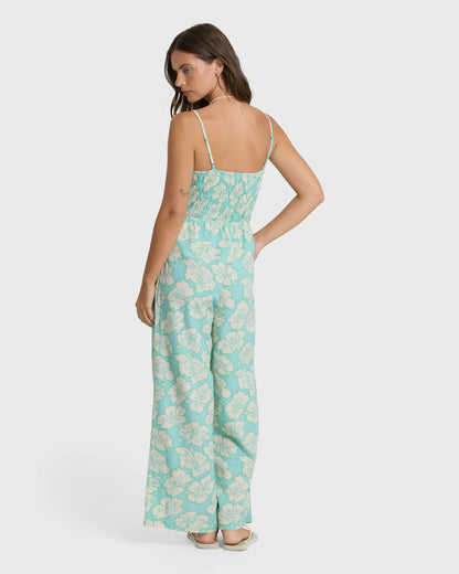 Billabong Women's Soft Sands Jumpsuit - Waterfall
