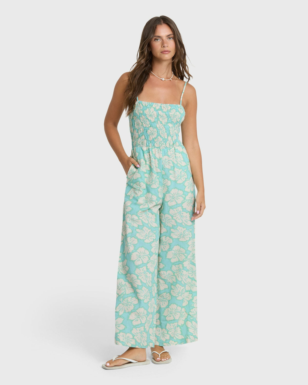 Billabong Women's Soft Sands Jumpsuit - Waterfall