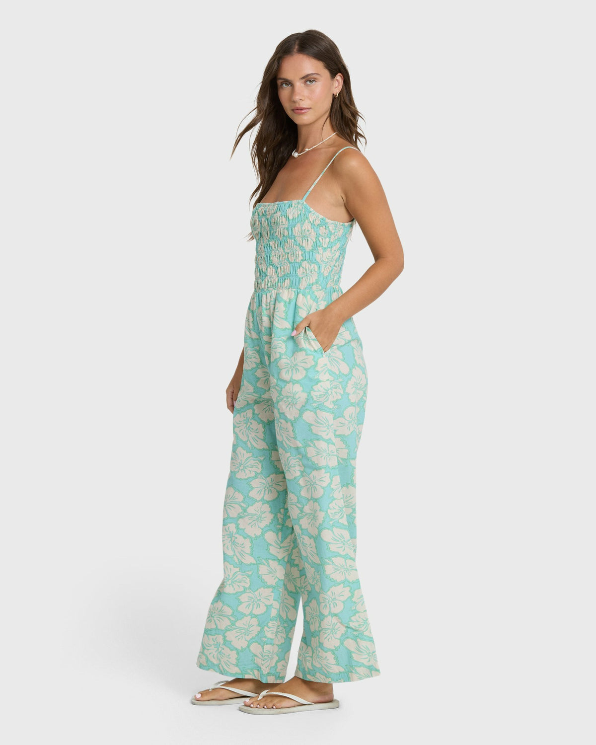 Billabong Women's Soft Sands Jumpsuit - Waterfall