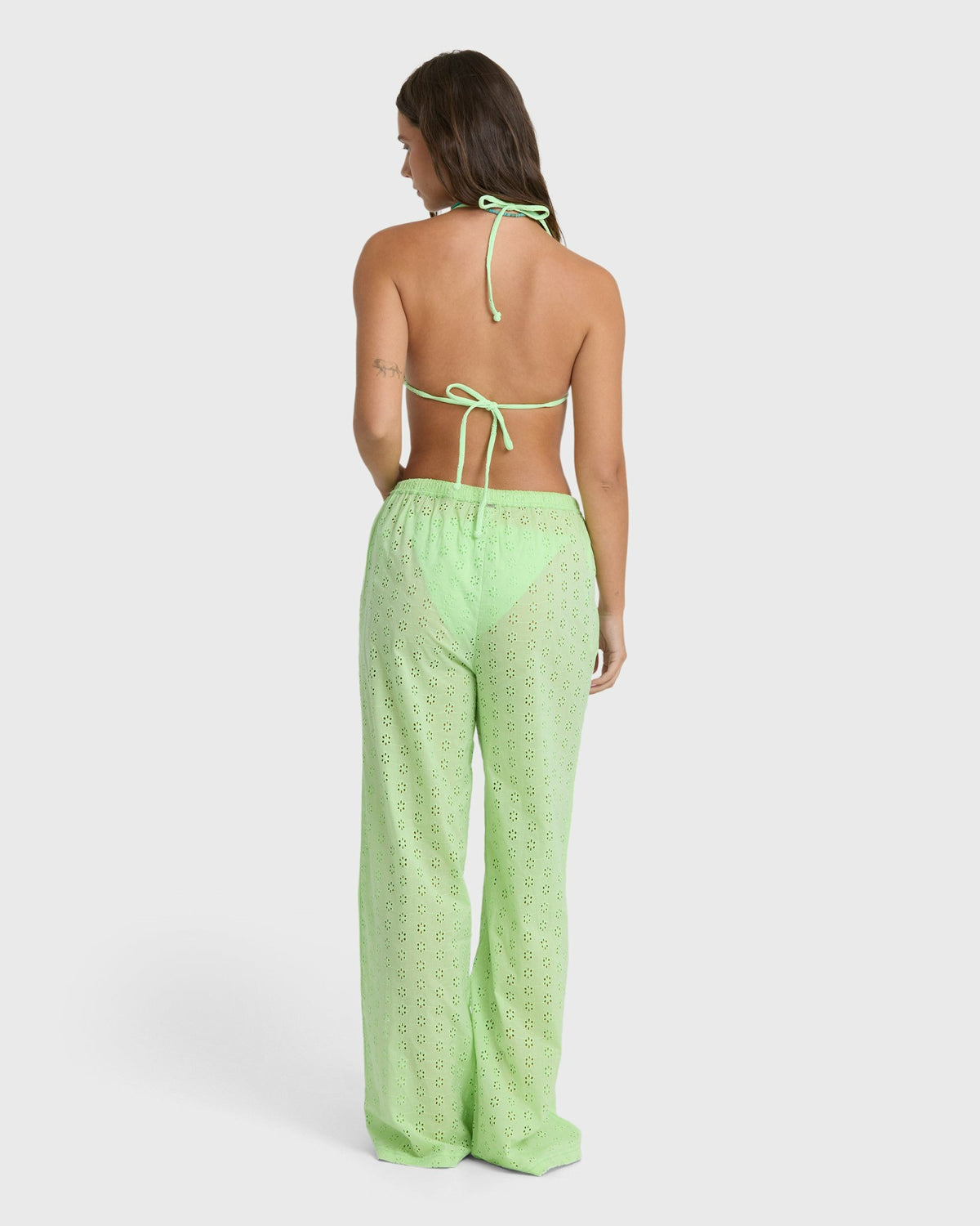 Billabong Women's Sun Lit Cover Up Pants - Green Glow