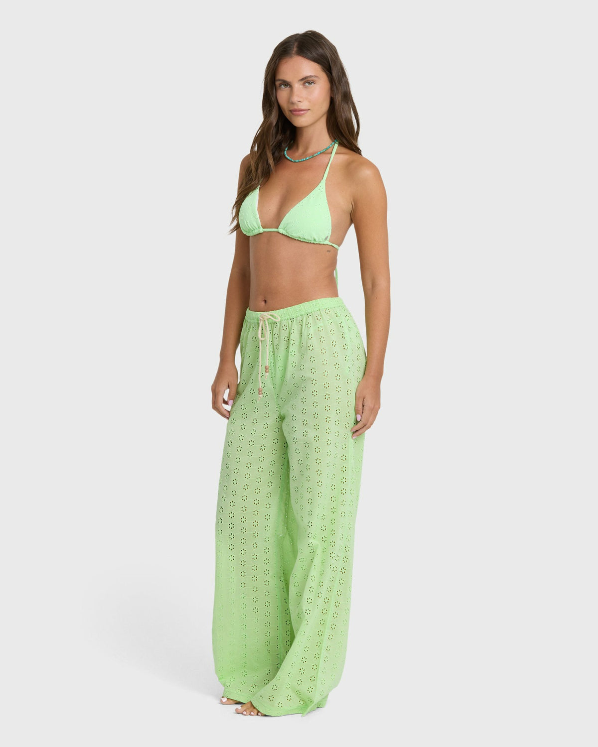Billabong Women's Sun Lit Cover Up Pants - Green Glow