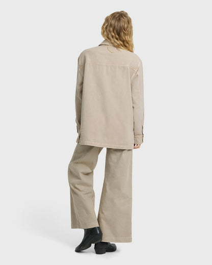 Billabong Women's Rival Wide Leg Pants - Cobblestone