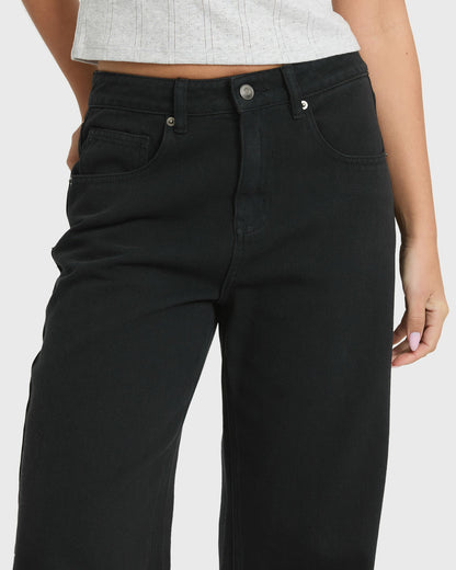 Billabong Women's Free Fall Flare Jeans - Black