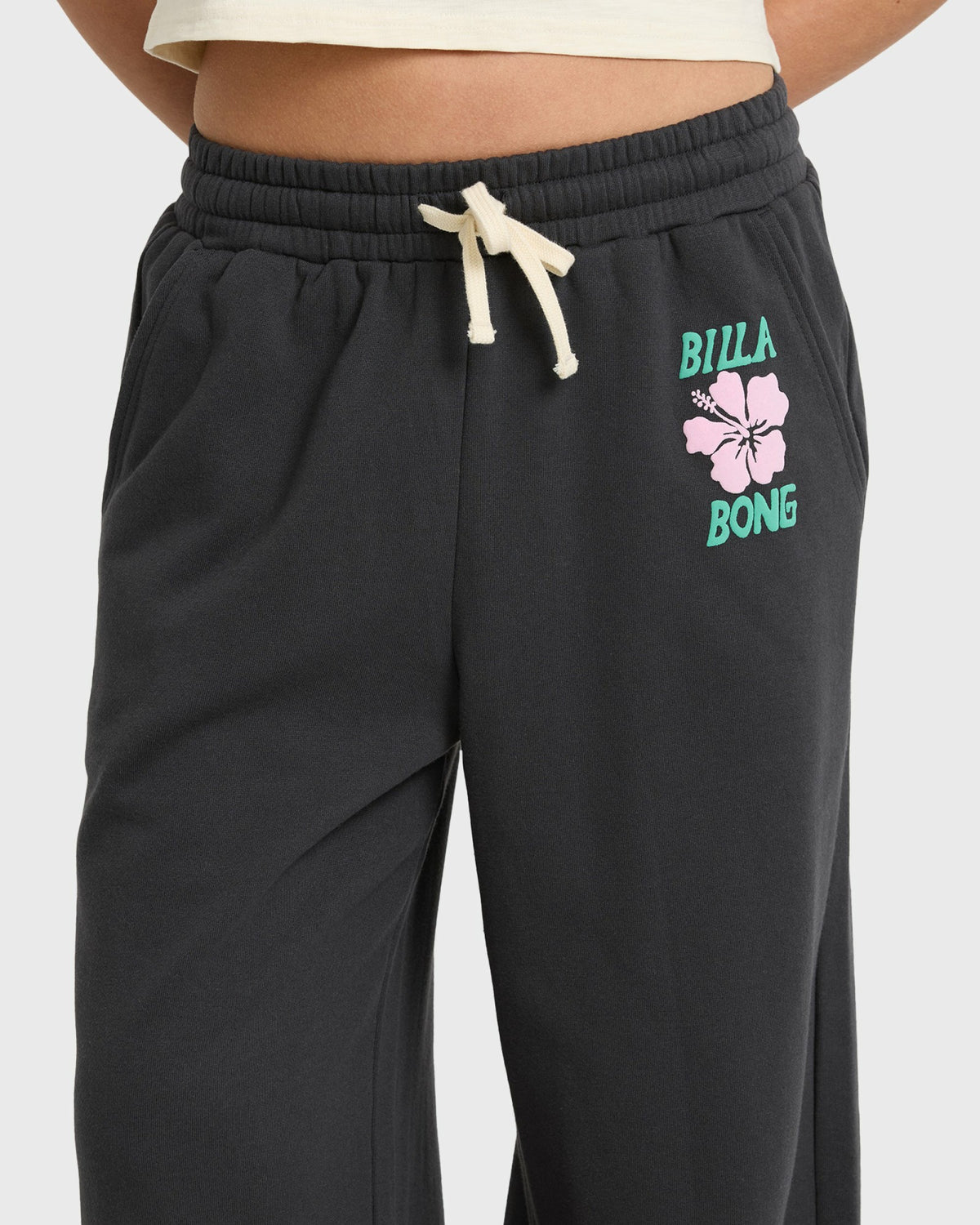 Billabong Women's Midnight Session Fleece Pants - Off Black