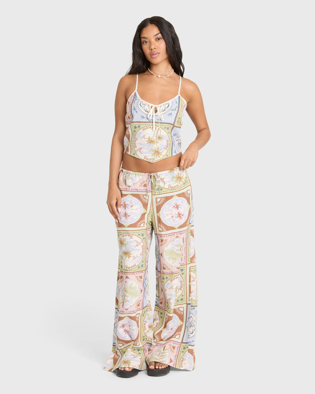 Billabong Women's Into The Sun Woven Pants - White Cap