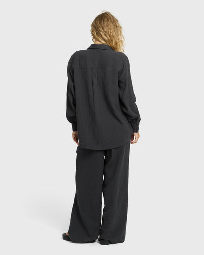 Billabong Women's Follow Me Pants - Black Sands