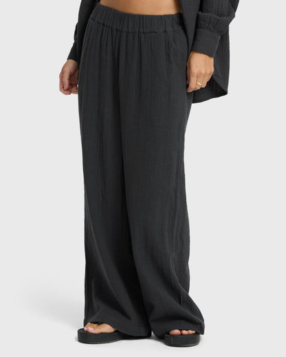Billabong Women's Follow Me Pants - Black Sands