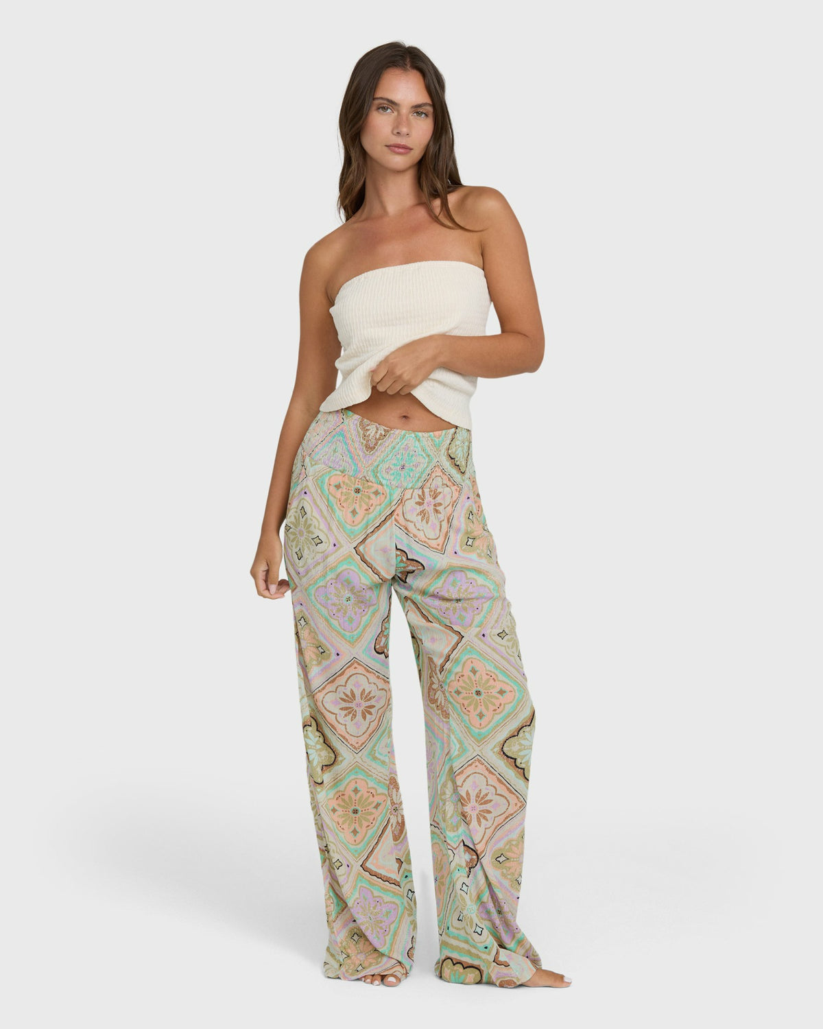 Billabong Women's New Waves 2 Printed Pants - Cactus