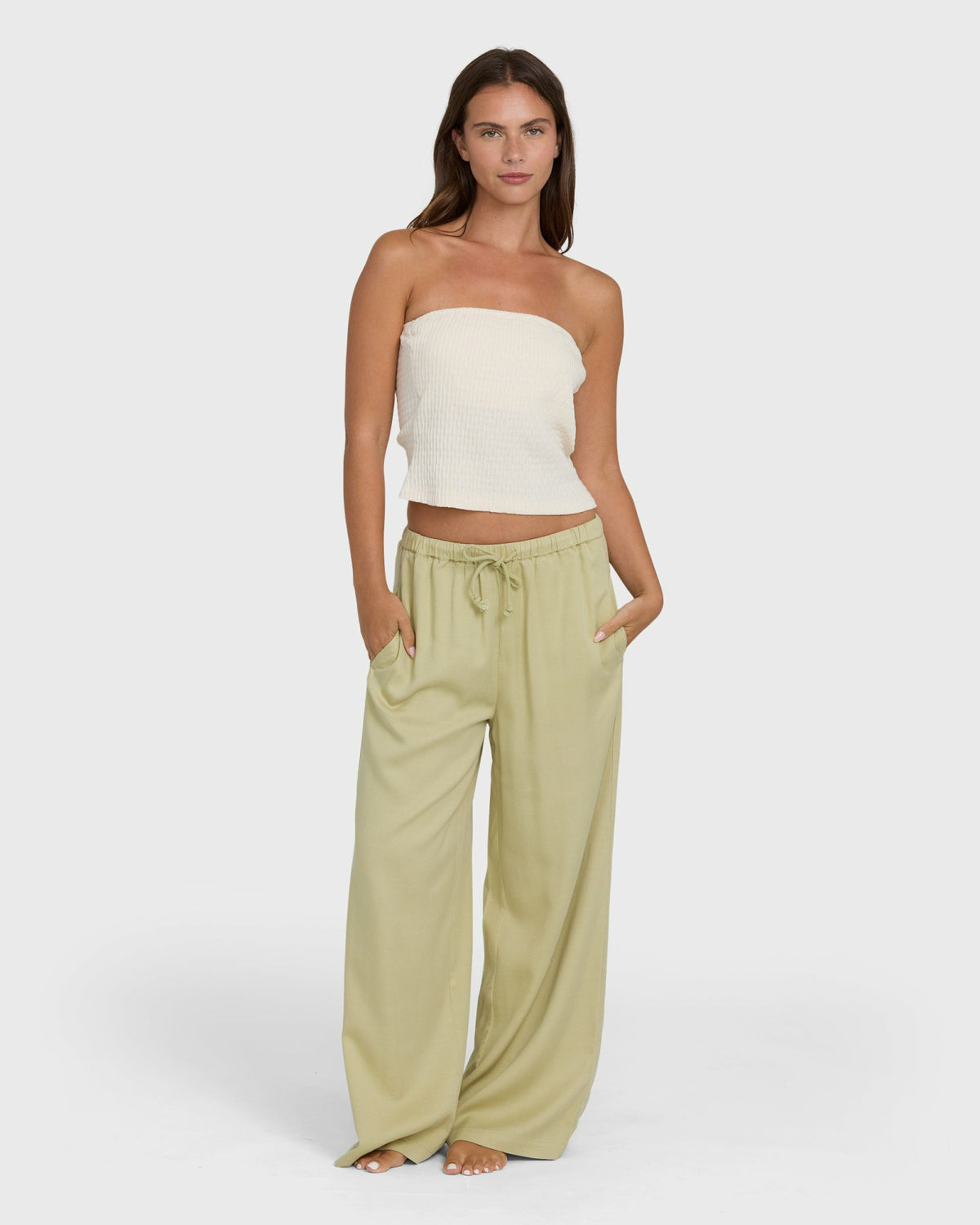Billabong Women's Wanderer Solid Pants - Cactus