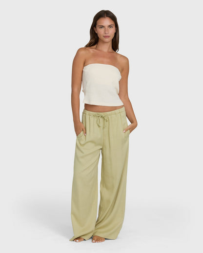 Billabong Women's Wanderer Solid Pants - Cactus