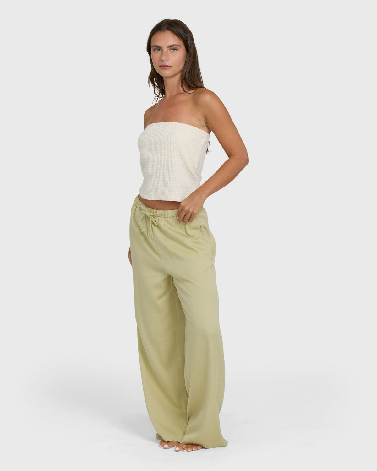 Billabong Women's Wanderer Solid Pants - Cactus