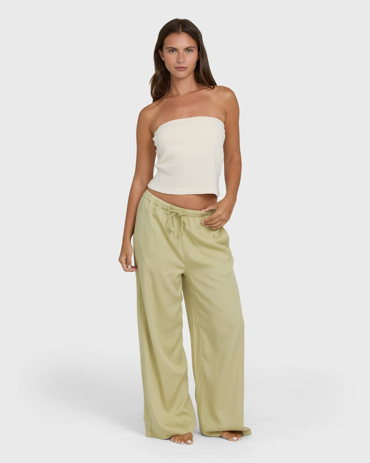 Billabong Women's Wanderer Solid Pants - Cactus