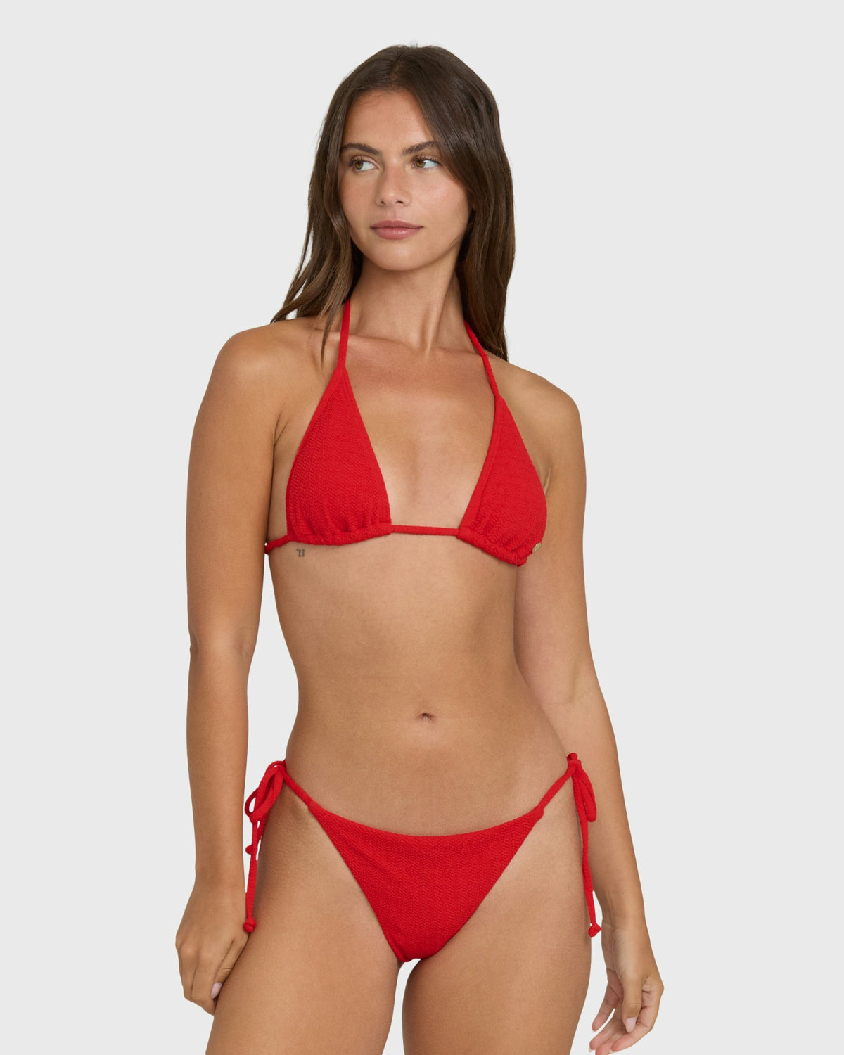 Billabong Women's Rising Tide Remi Triangle Bikini Top - Fiesta Red
