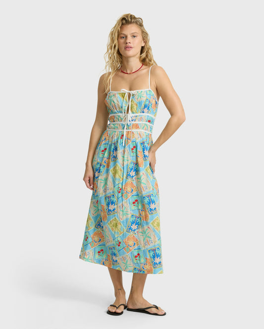 Billabong Women's Palm Grove Midi Dress - Dream Blue