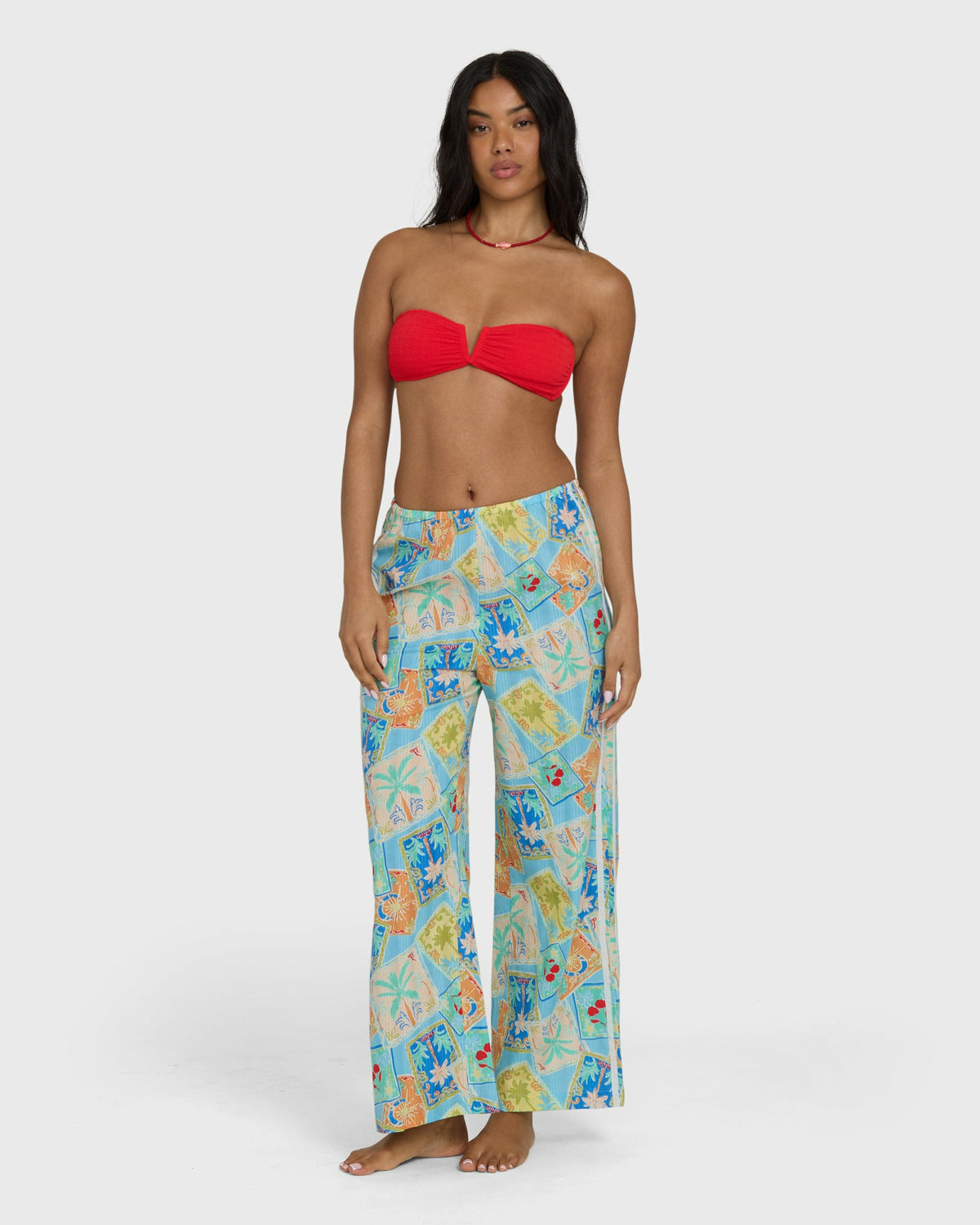 Billabong Women's Palm Grove Elastic Waist Pants - Dream Blue