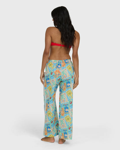 Billabong Women's Palm Grove Elastic Waist Pants - Dream Blue