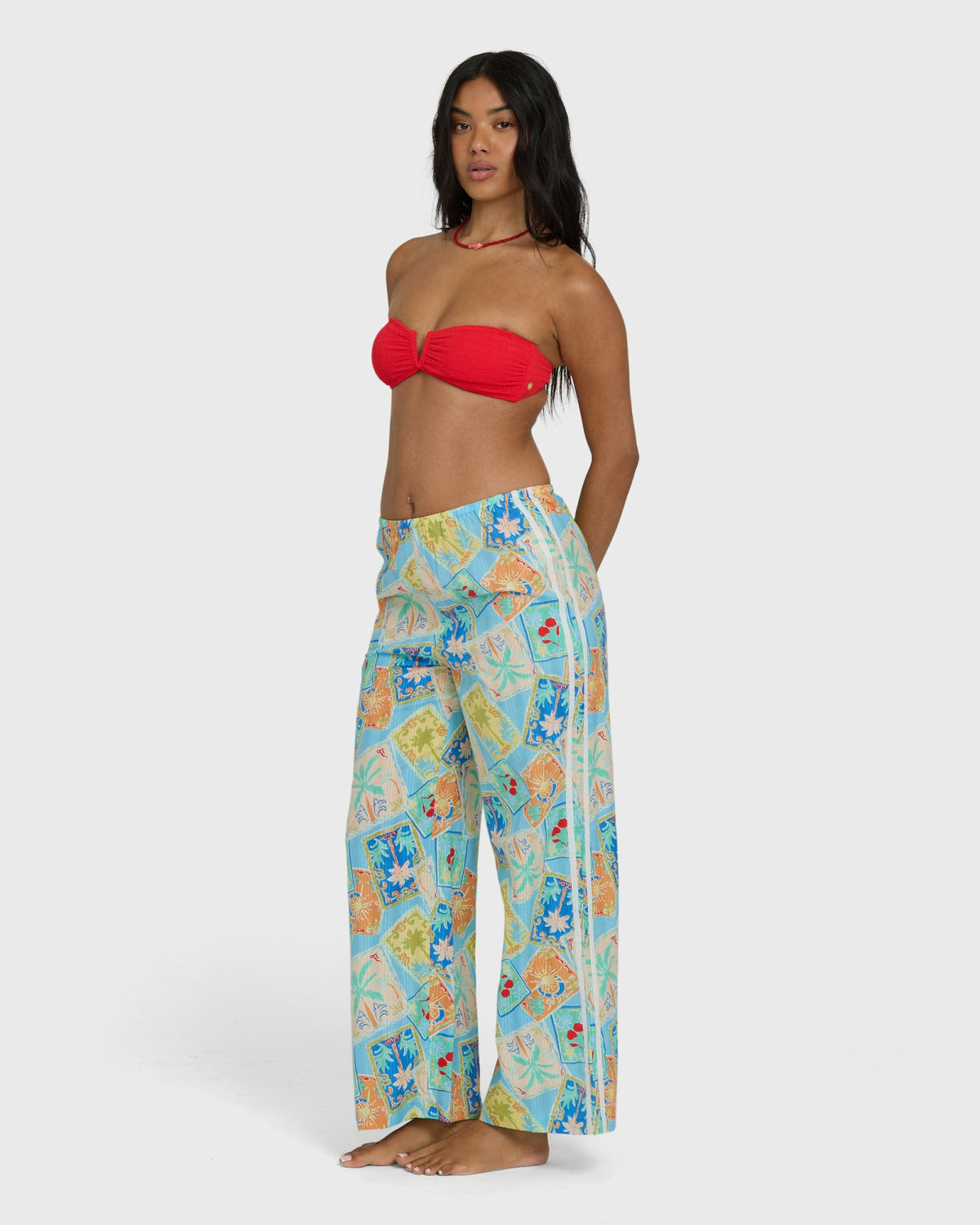 Billabong Women's Palm Grove Elastic Waist Pants - Dream Blue