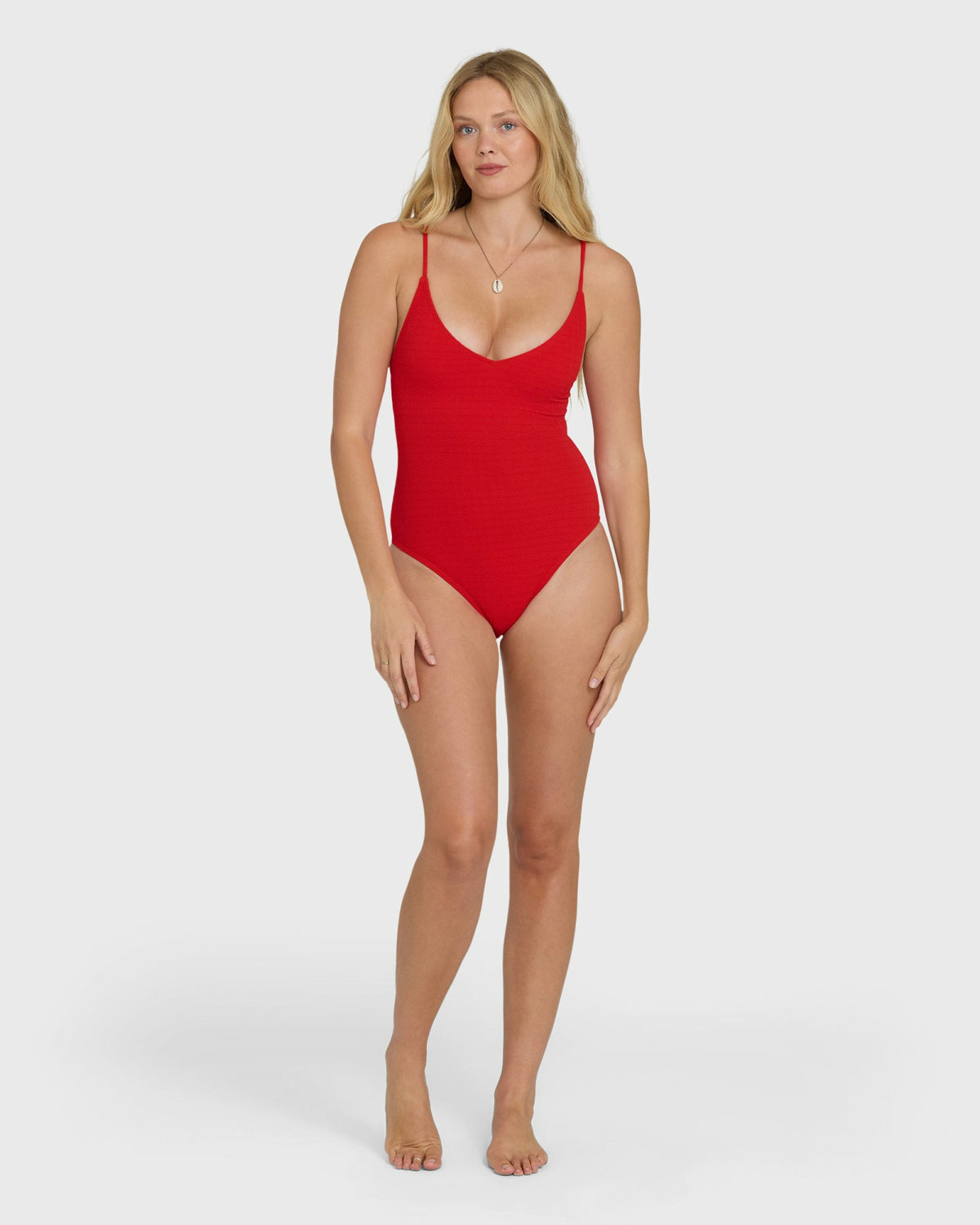 Billabong Women's Rising Tide Strappy One Piece Swimsuit - Fiesta Red