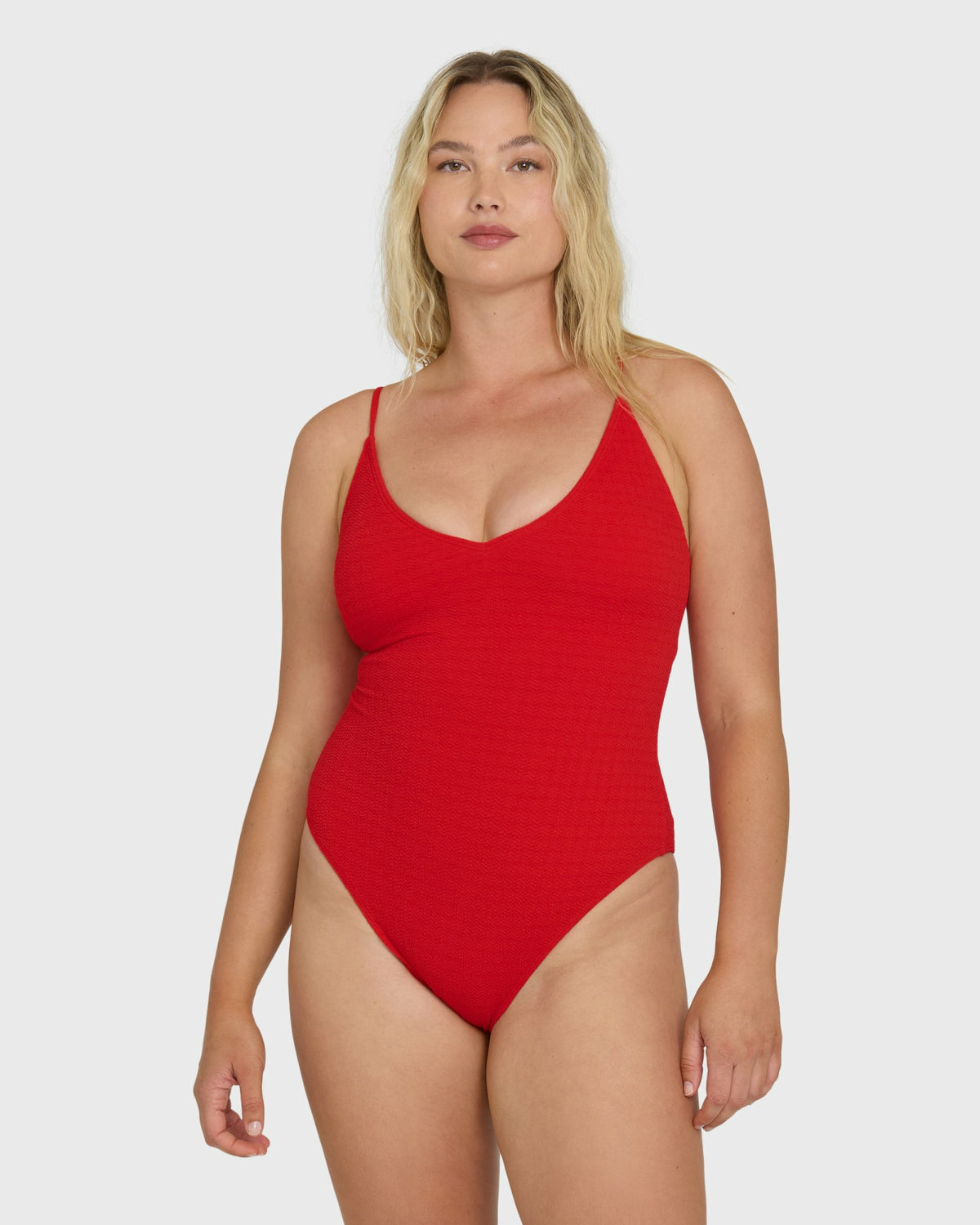 Billabong Women's Rising Tide Strappy One Piece Swimsuit - Fiesta Red